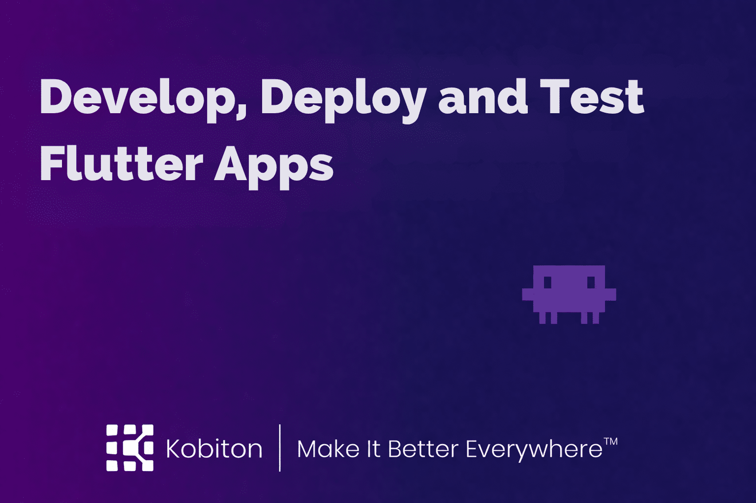 Blog cover kobiton and Flutter
