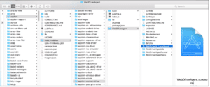 image of WebDriverAgent.xcodeproj Project in Finder window