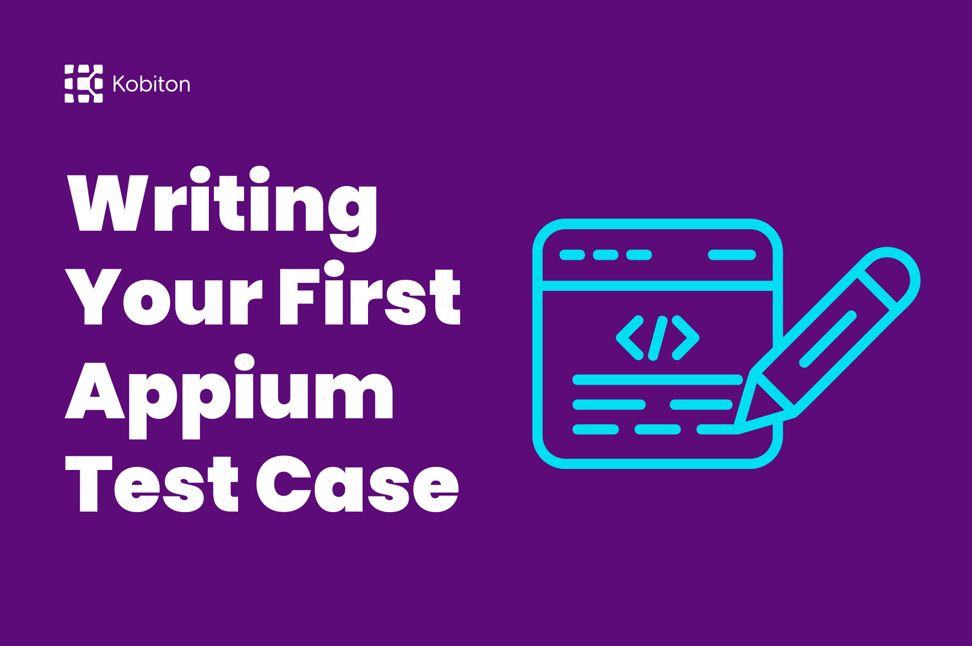 Writing your first Appium test case
