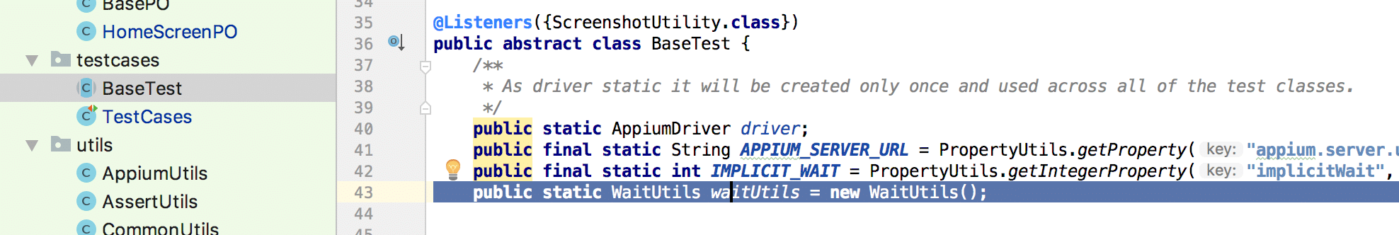Image of Java code