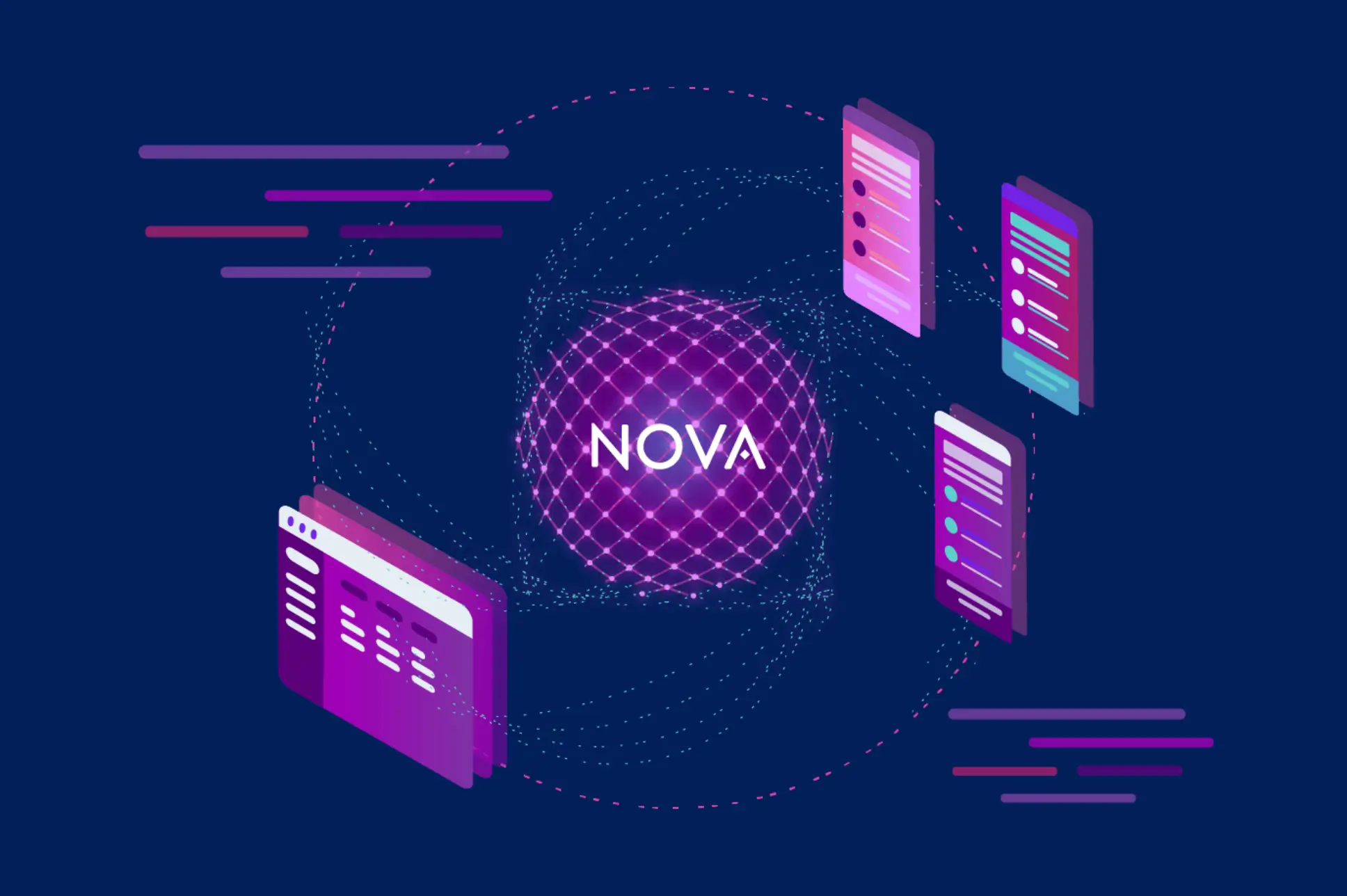 llustration of getting ready to Pioneer the next era of Visual Testing with the NOVA AI Engine