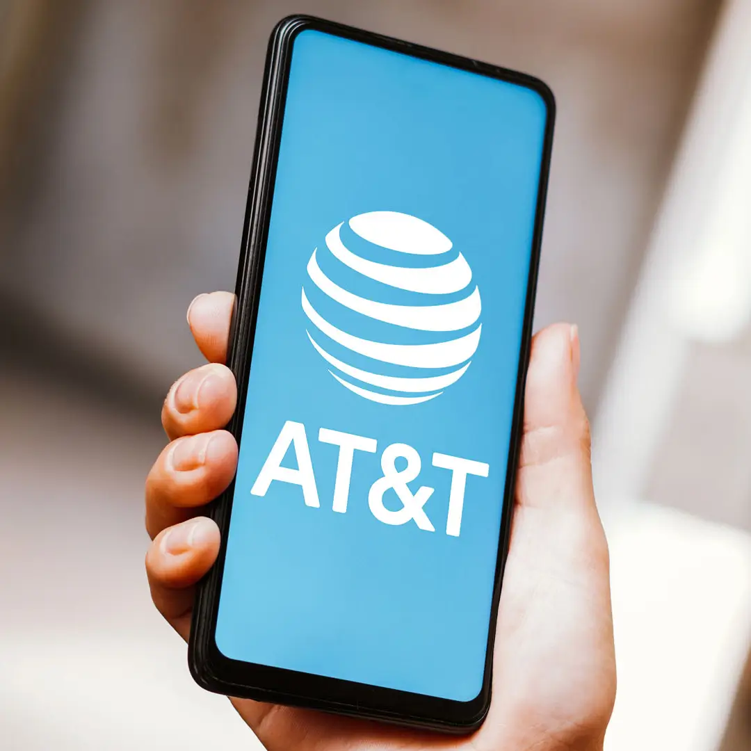 Image of a phone with the AT&T app open