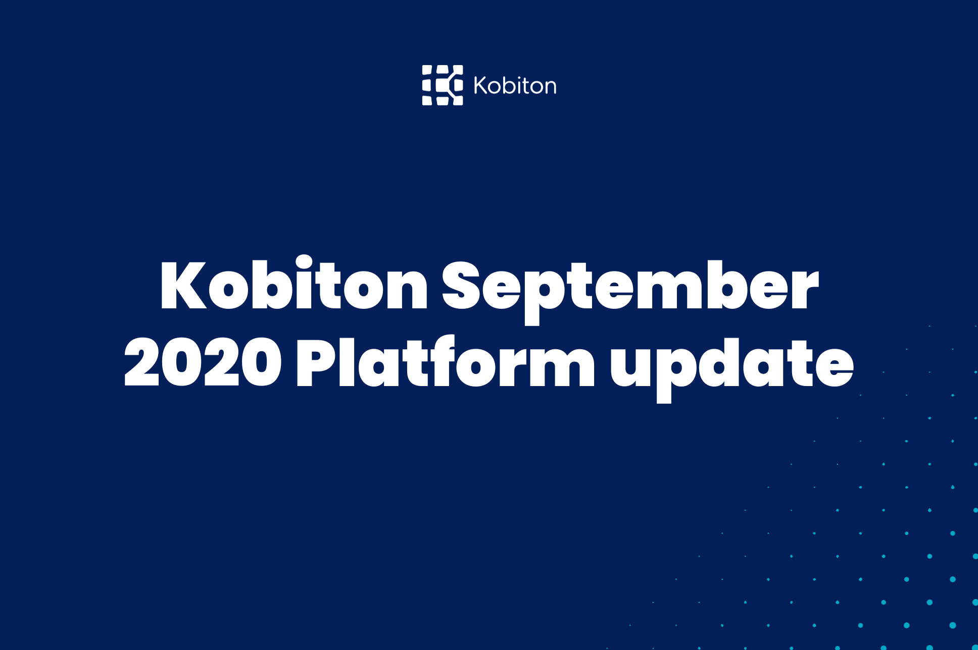 Kobiton september 2020 platform update
