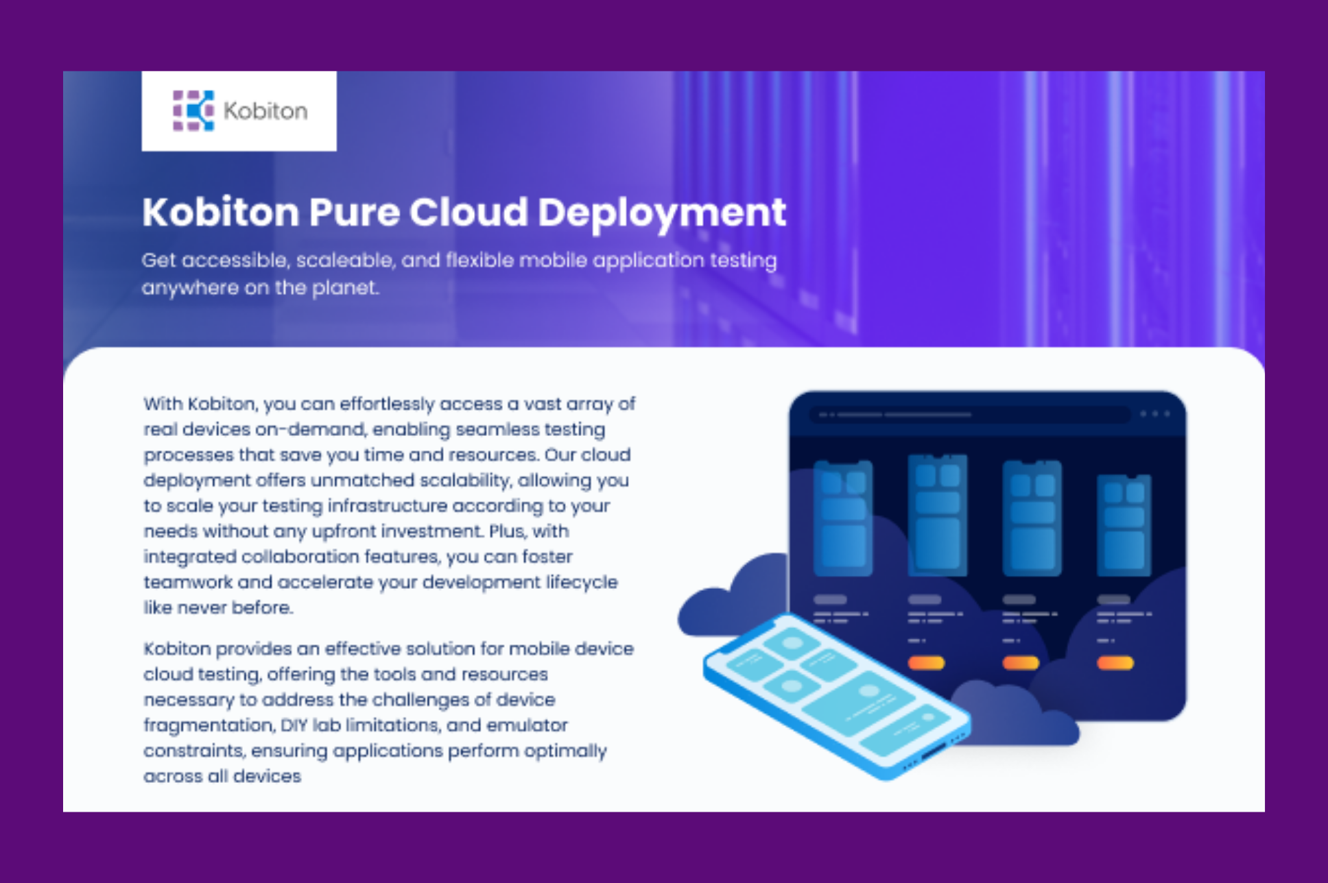 Pure Cloud Deployment Datasheet