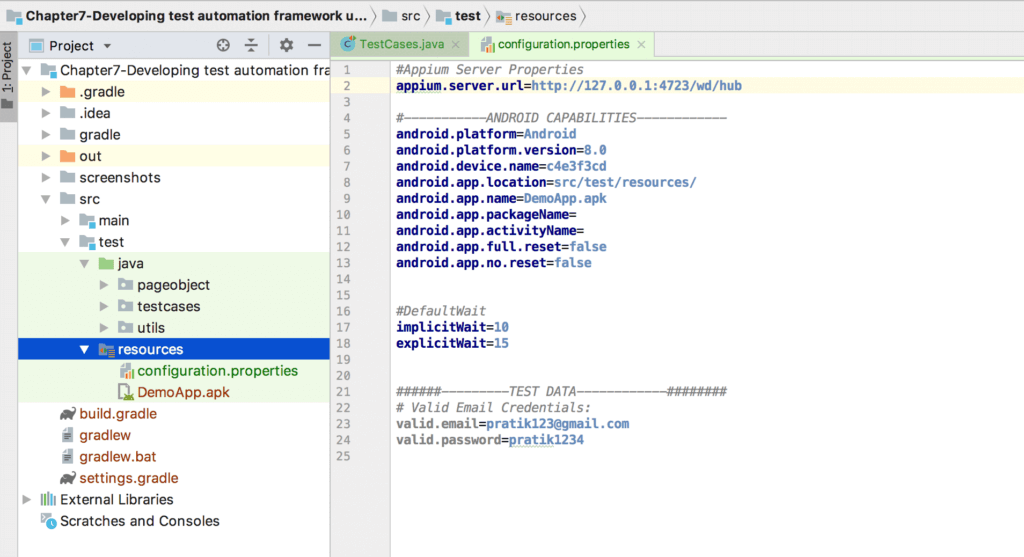 image of configured properties