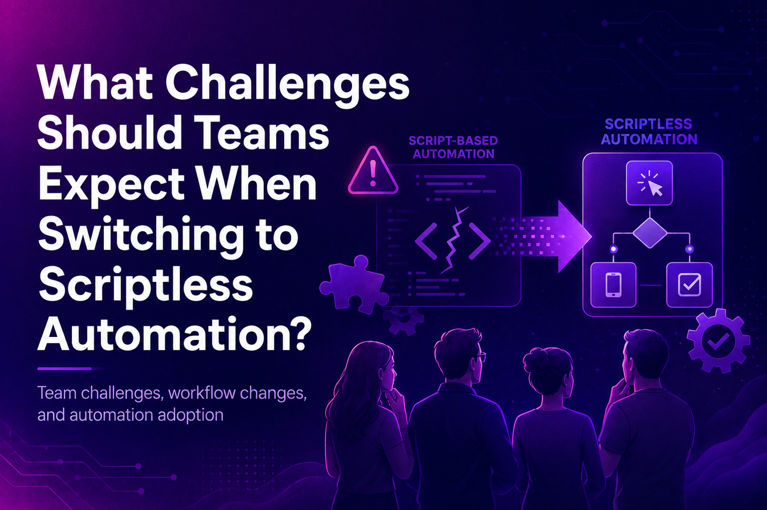 What Challenges Should Teams Expect When Switching to Scriptless Automation?