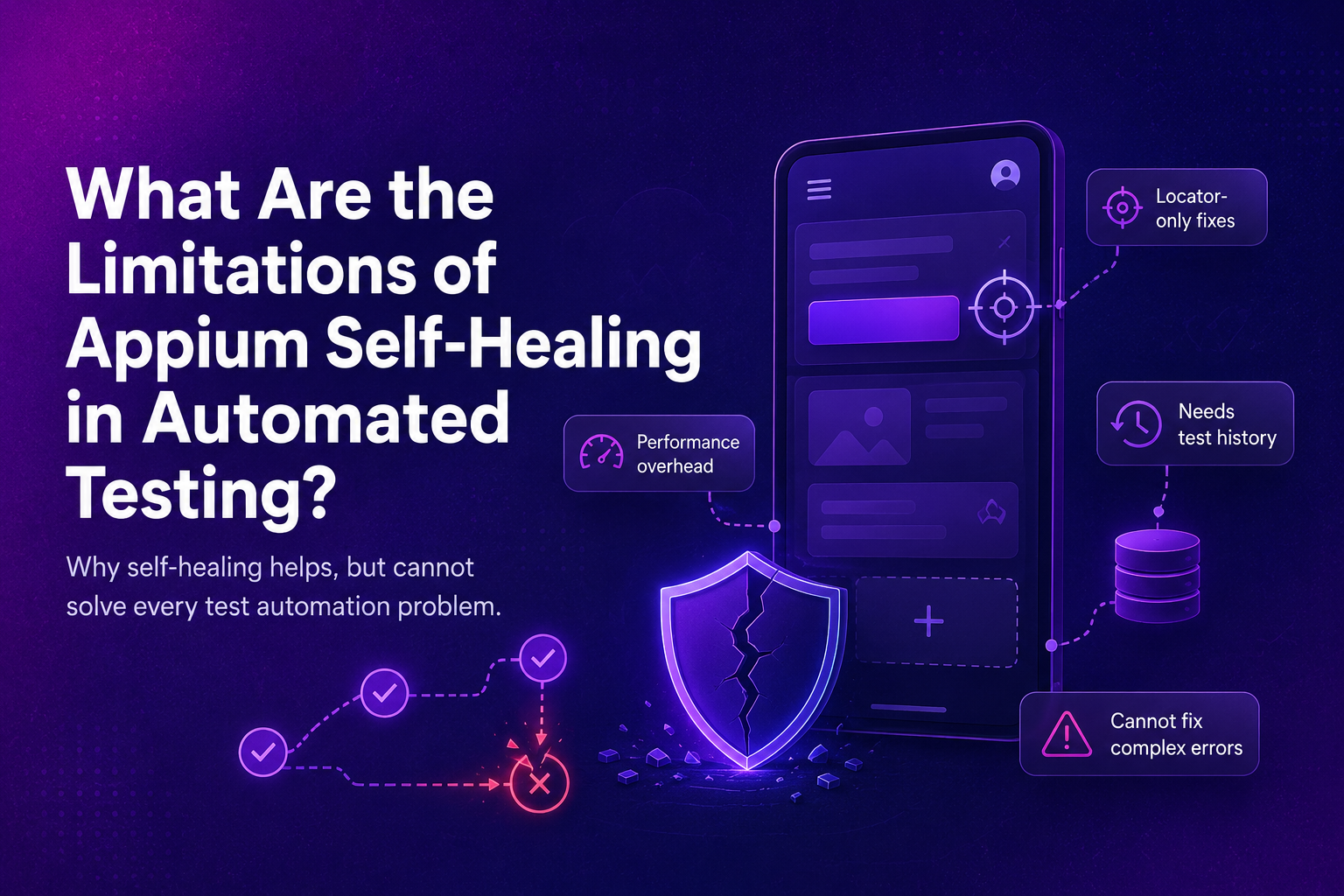 What Are the Limitations of Appium Self-Healing in Automated Testing?