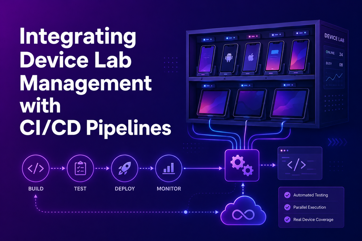 Integrating Device Lab Management with CI/CD Pipelines
