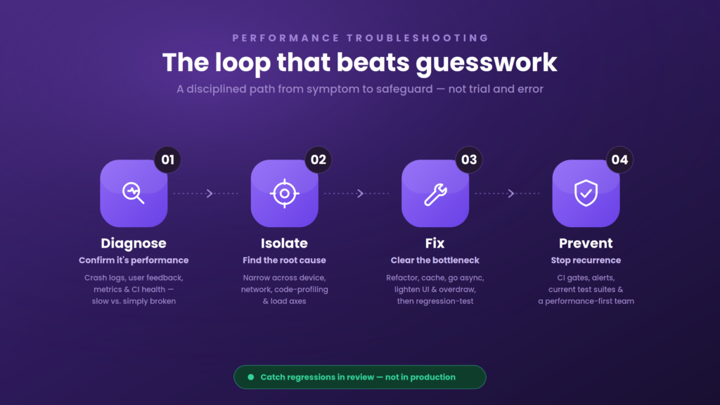 Mobile Performance Testing workflow