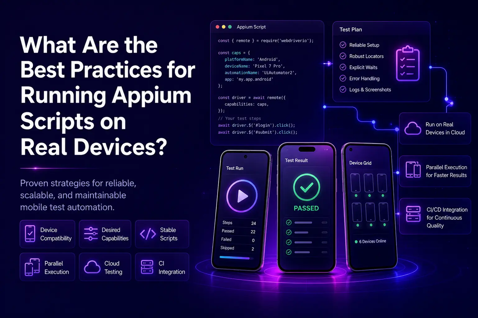 What Are the Best Practices for Running Appium Scripts on Real Devices