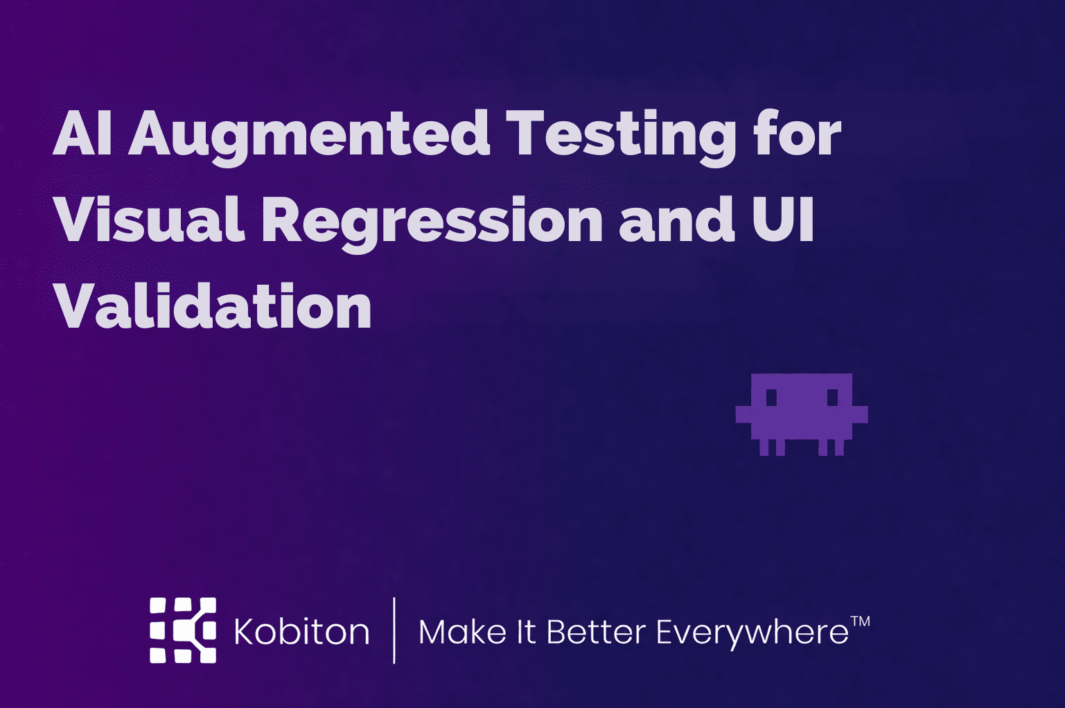 AI Augmented Testing for Visual Regression and UI Validation