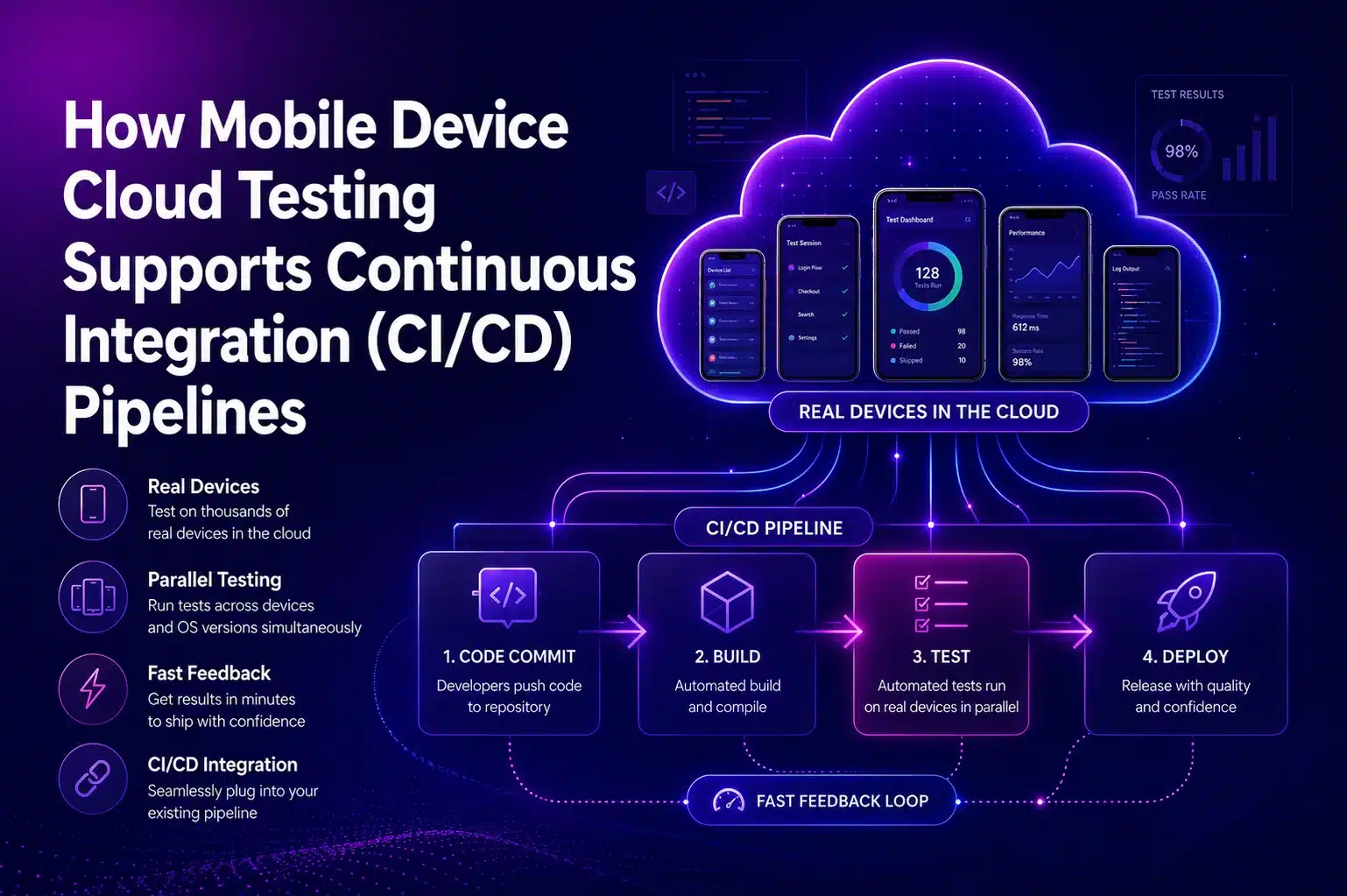 How Mobile Device Cloud Testing Supports Continuous Integration (CI/CD) Pipelines