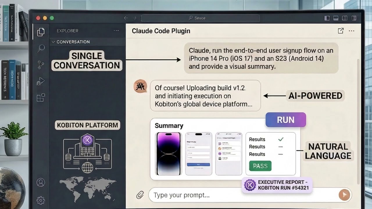 Mobile automation testing with the help of claude code