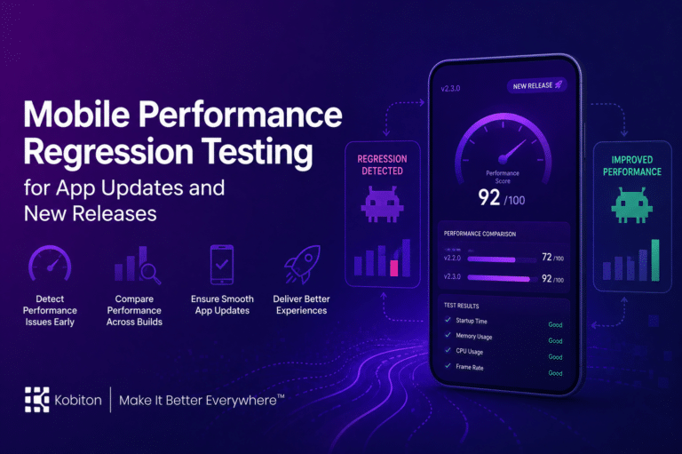 Mobile Performance Regression Testing for App Updates