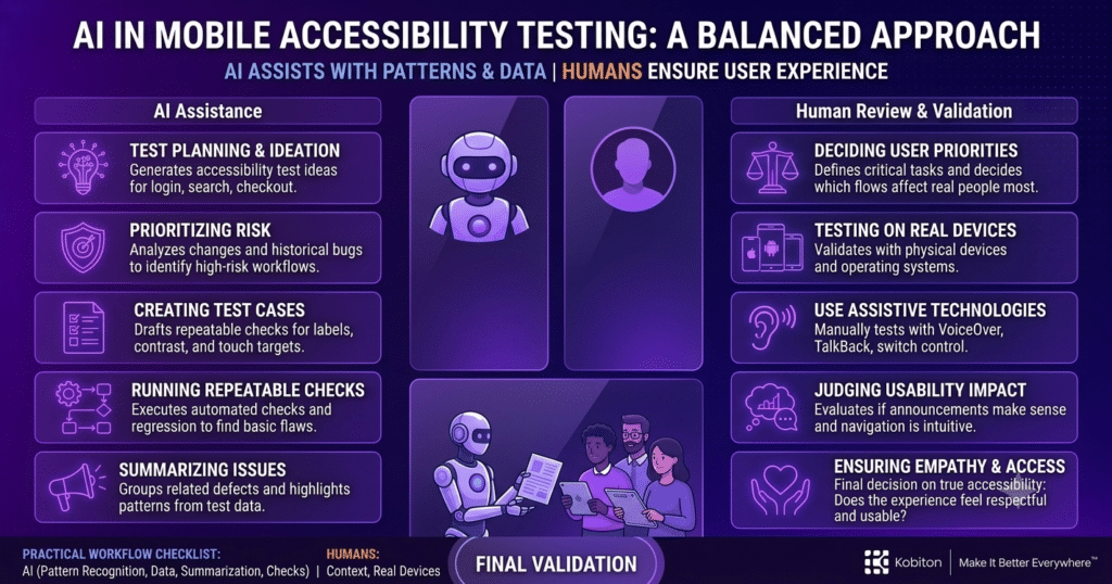 AI mobile accessibility testing
