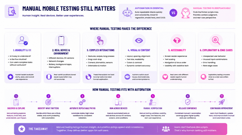 Manual mobile test