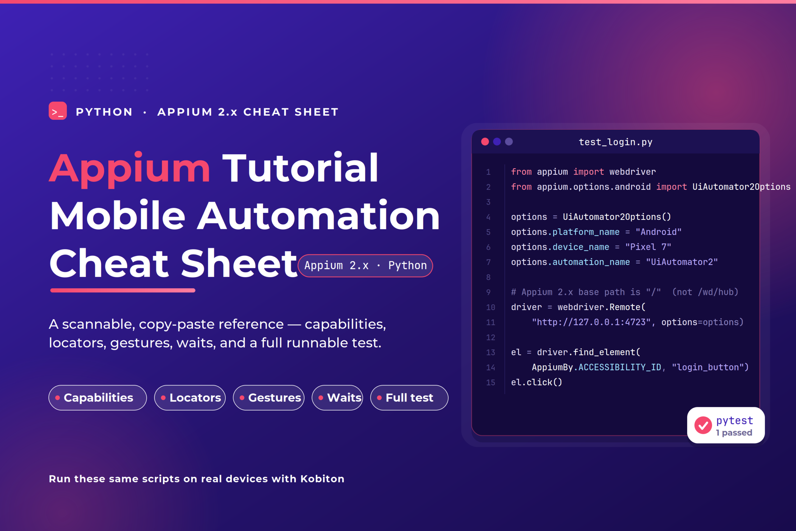 Appium Tutorial Mobile Automation