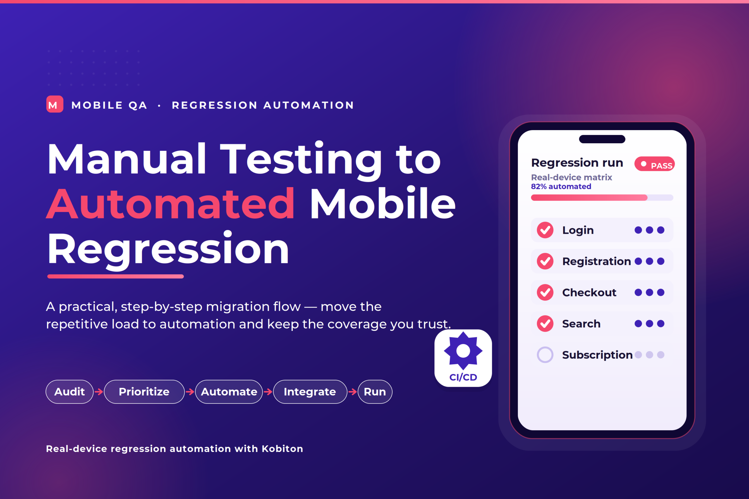 Manual Testing to Automated Mobile Regression