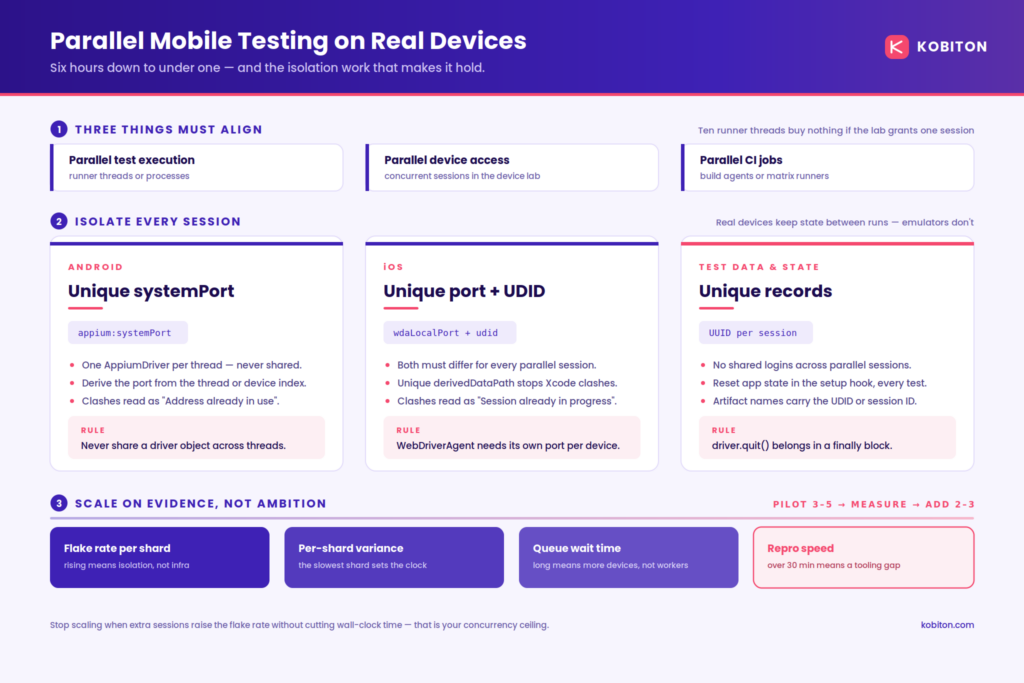 Parallel Mobile Testing on Real Devices